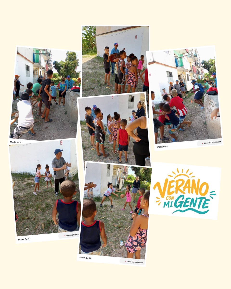 DailyPrezR1965's tweet photo. #InderEncrucijada y #EducaciónEncrucijada Verano Con Mí Gente llega hasta #ElBarrioEsMíPatria con juegos tradicionales en los edificios de la circunscripcion 31 y 50 del Consejo Popular Encrucijada Norte #100AñosConFidel, #Verano2026, #VillaClaraConTodos https://t.co/sNPbym5b8R