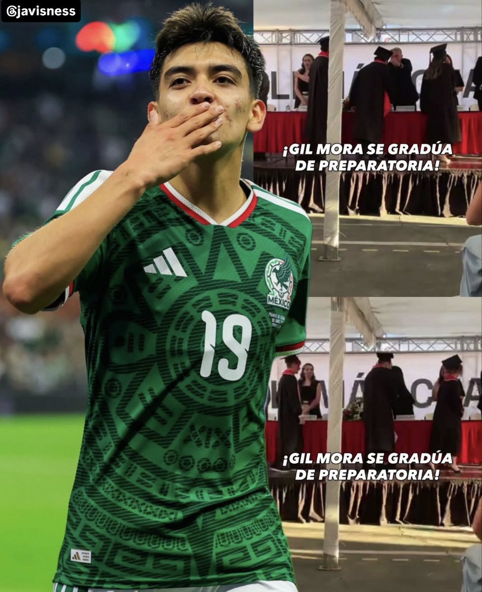 Javisness's tweet photo. ¡¡LO LOGRÓ!! ¡¡NUESTRO MUCHACHO LO LOGRÓ!! 🧑‍🎓 

Gilberto Mora se ha graduado oficialmente de la preparatoria. Nuestro niño, nuestro muchacho, el futuro del país sumó un logro más a su vida. 

TE QUEREMOS MUCHO MORITA. FELICIDADES 👏🇲🇽 https://t.co/nRnyI7rzA5