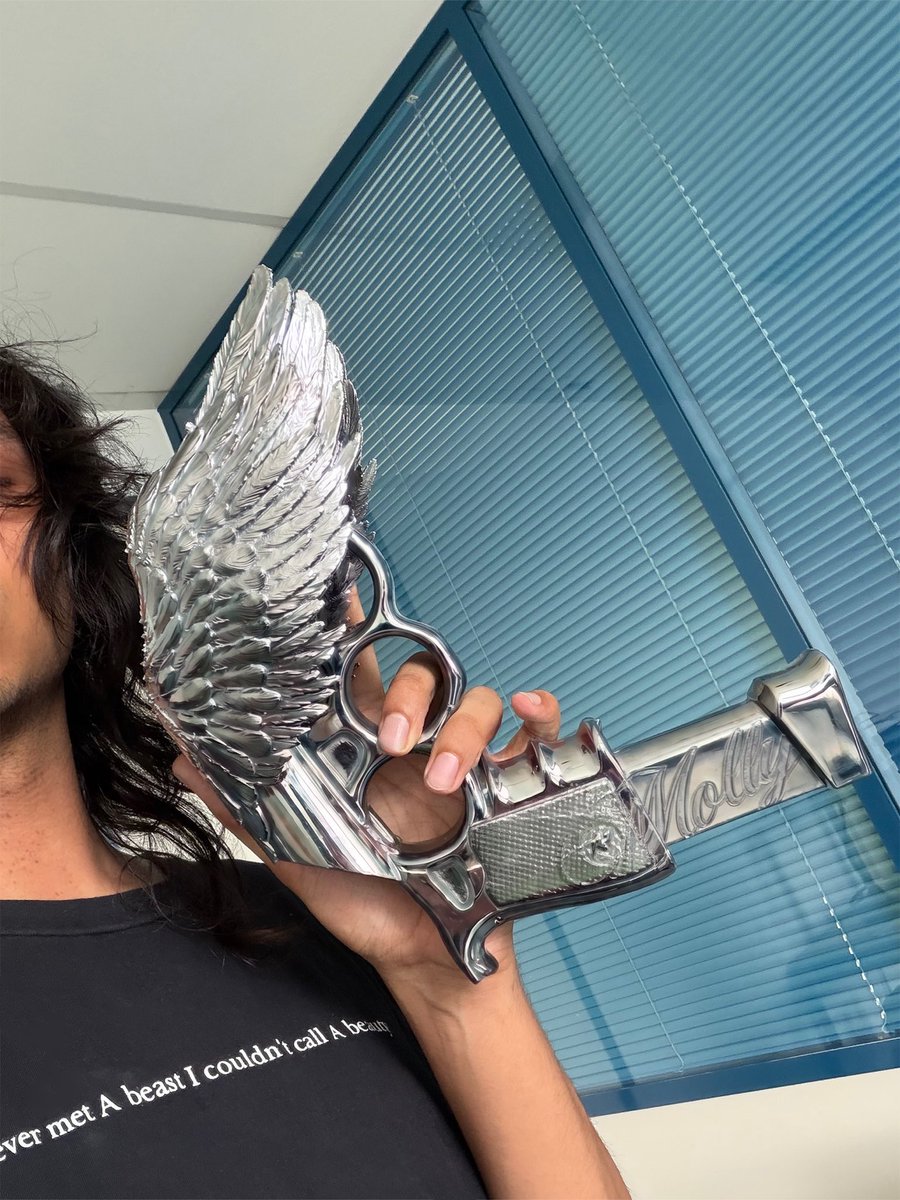 Btfldept's tweet photo. PISTOL MICHROPHONE
By Molly Santana https://t.co/YqgHSdnHUI