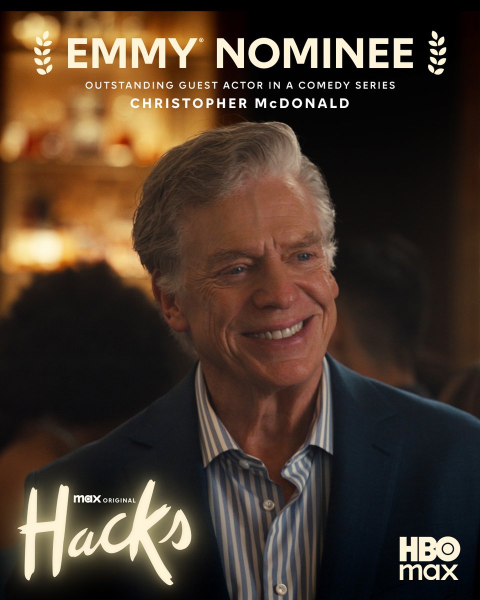 hbomax's tweet photo. Palmetto’s finest. #ChristopherMcDonald #Hacks #Emmys https://t.co/waCgb5rp6C