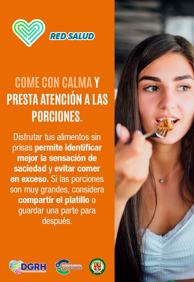 sntsa_37's tweet photo. Comer con calma también es cuidar tu salud. 🧡
Escuchar a tu cuerpo, reconocer la saciedad y moderar tus porciones puede marcar la diferencia entre alimentarte y excederte.

Haz una pausa, disfruta cada bocado y elige cuidarte.

#RedSalud #NuevaCulturaLaboral #SaludYBienestar https://t.co/ZgWmzR4MTT