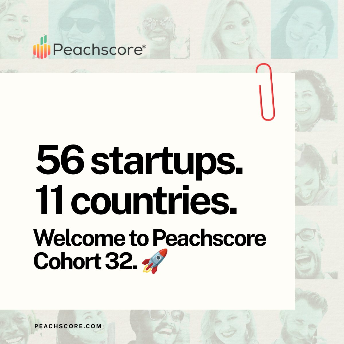 Peachscore's tweet photo. Peachscore welcomes 56 innovative startups from 11 countries, spanning 18 diverse industries, into its Cohort 32. 
▪️88% Pre-Seed 
▪️12% Seed round  

Read the full announcement: https://t.co/sqct8cpoeD

#PeachscoreAccelerator #Innovation #Founder #Startups https://t.co/scOzLeUAPl