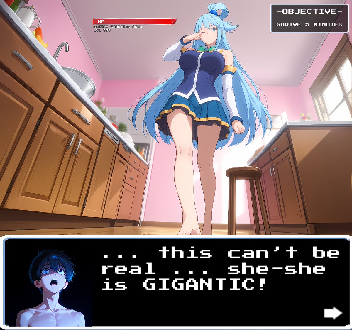 GTSDimensionJJ's tweet photo. Interactive Giantess RPG - Level 1:  Sleepy Aqua

#giantessfetish #giantesscommunity #giantesswoman #macrophilia #macrophiliafetish #giantessfeet #giantesscrush #sizetwitter #giantess #gts #巨大娘 https://t.co/JnUt0N6IU7