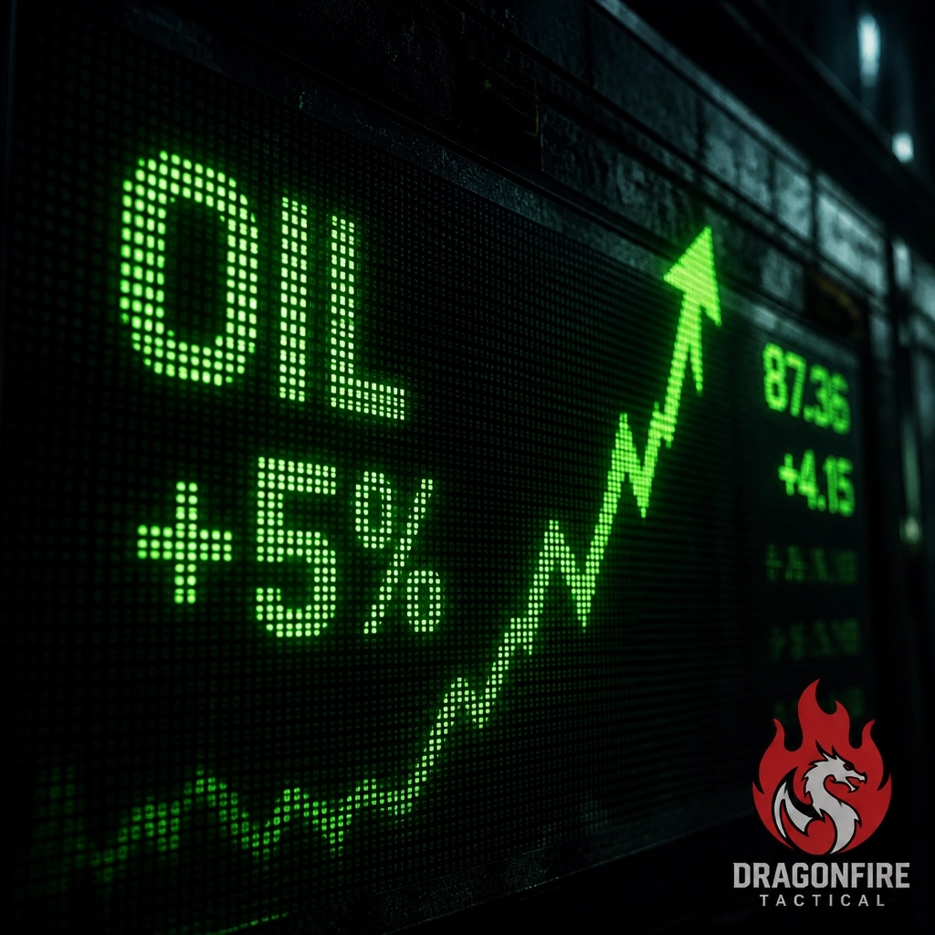 DragonFireTact's tweet photo. The last supply chain crunch taught me one thing: speed is life. 

Hormuz is now a combat zone.
- Oil: +5%
- US: 60+ targets hit
- Retaliation: 85 strikes
- Window: July 17

Gas prices are climbing. What’s your plan if the pumps go dry? Reply below. https://t.co/2d0NowDfh3