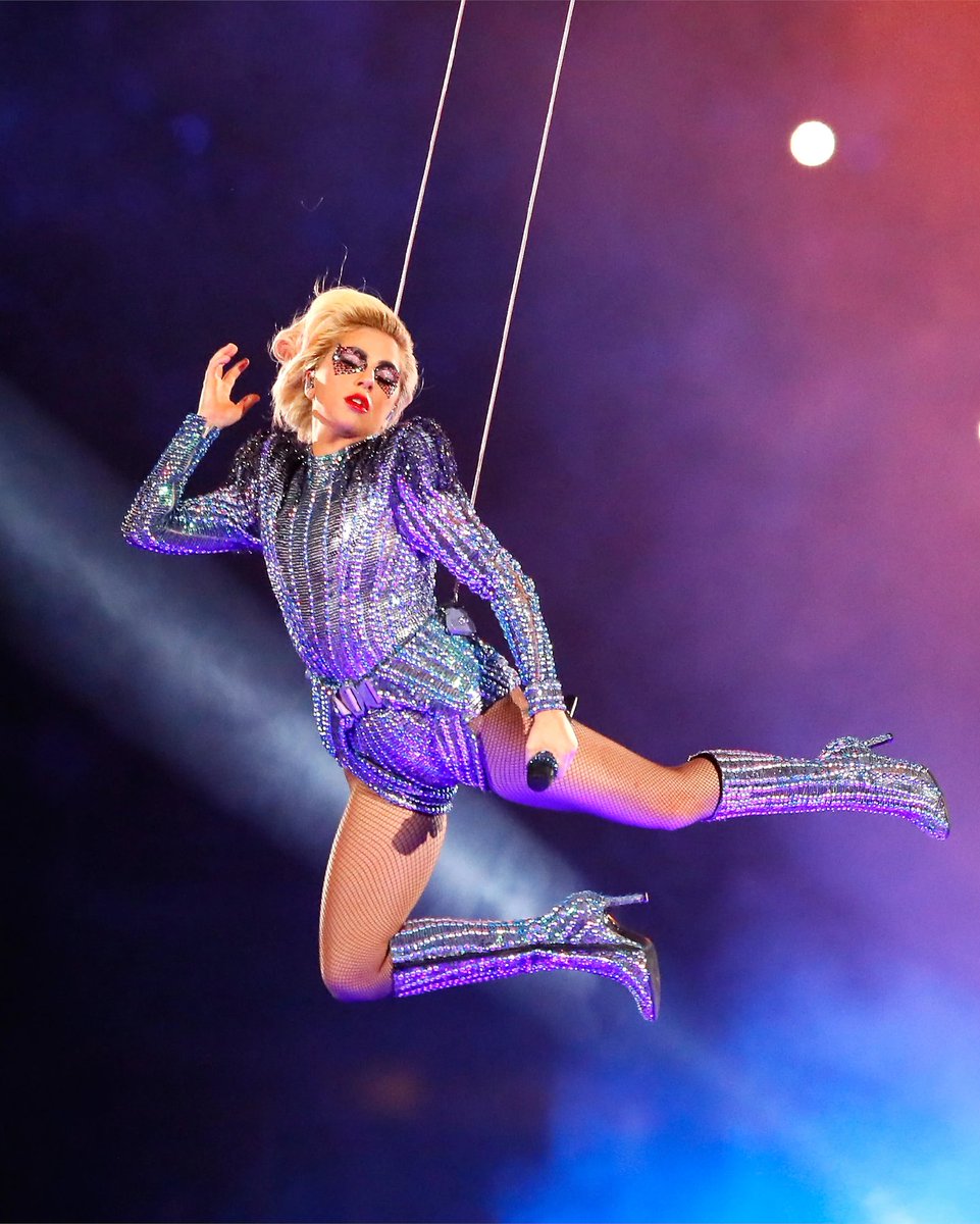 gagadaily's tweet photo. Bad Bunny’s Super Bowl halftime show is now the most Emmy-nominated halftime show in history with 9 nominations, surpassing the record Lady Gaga set in 2017 with 6.

Gaga’s iconic performance held the title for nearly a decade! https://t.co/cL1gp4jhEa