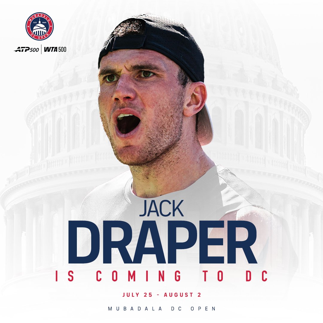 mubadaladcopen's tweet photo. ATP Masters 1000 champions are heading to DC 🔥

@jackdraper0 &amp; @stefanos are part of our all-star wild card list this year!

#MubadalaDCOpen https://t.co/vcFnhZBARh