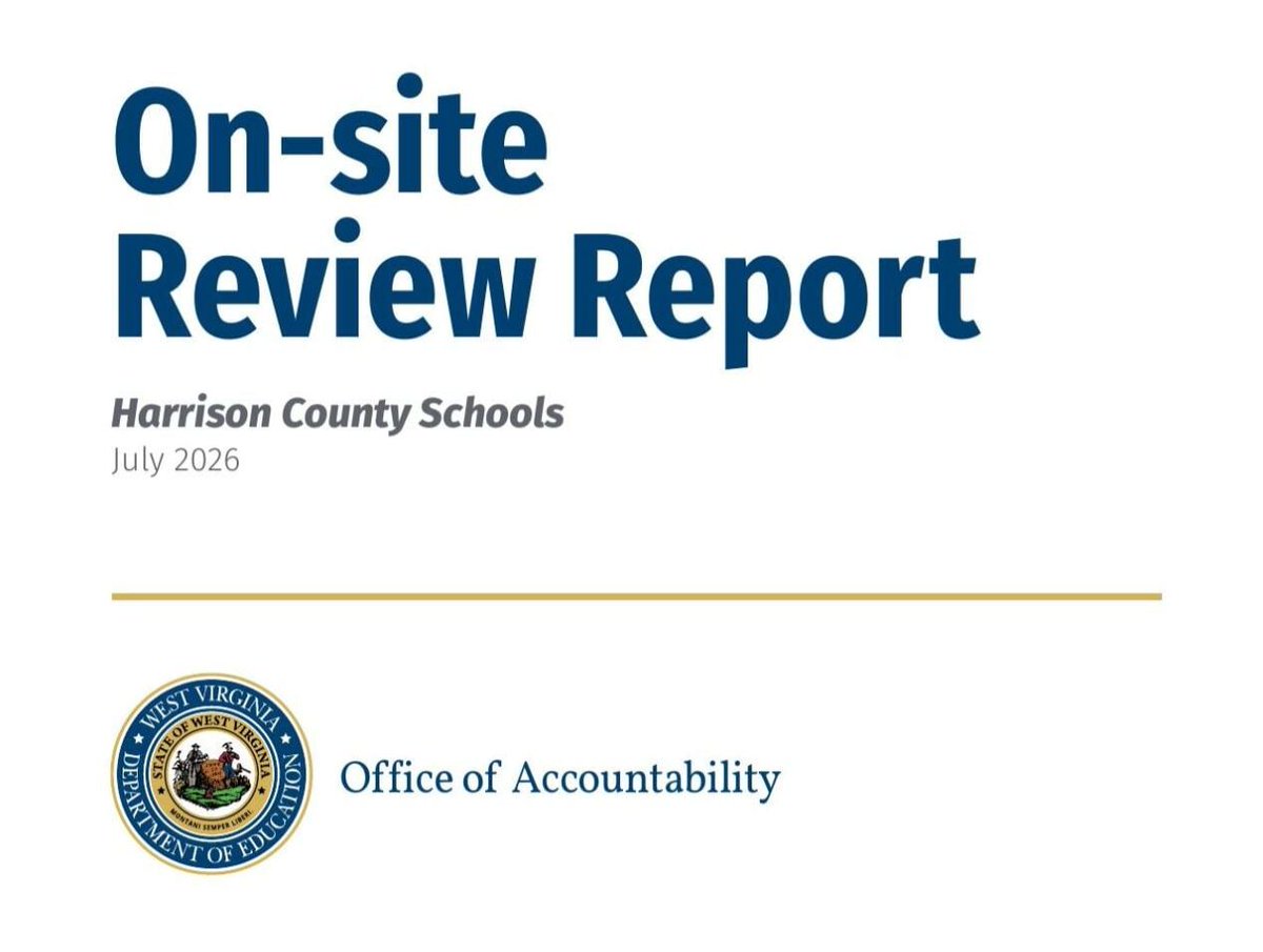 WVNews247's tweet photo. UPDATE: A scathing state report reveals severe governance failures, special education violations, and a projected $16M deficit in Harrison County Schools.
Read the full investigation details in the comments.
#wvnews #HarrisonCounty #WVEd #EducationReform #WestVirginia https://t.co/Cs3uCOOSDx