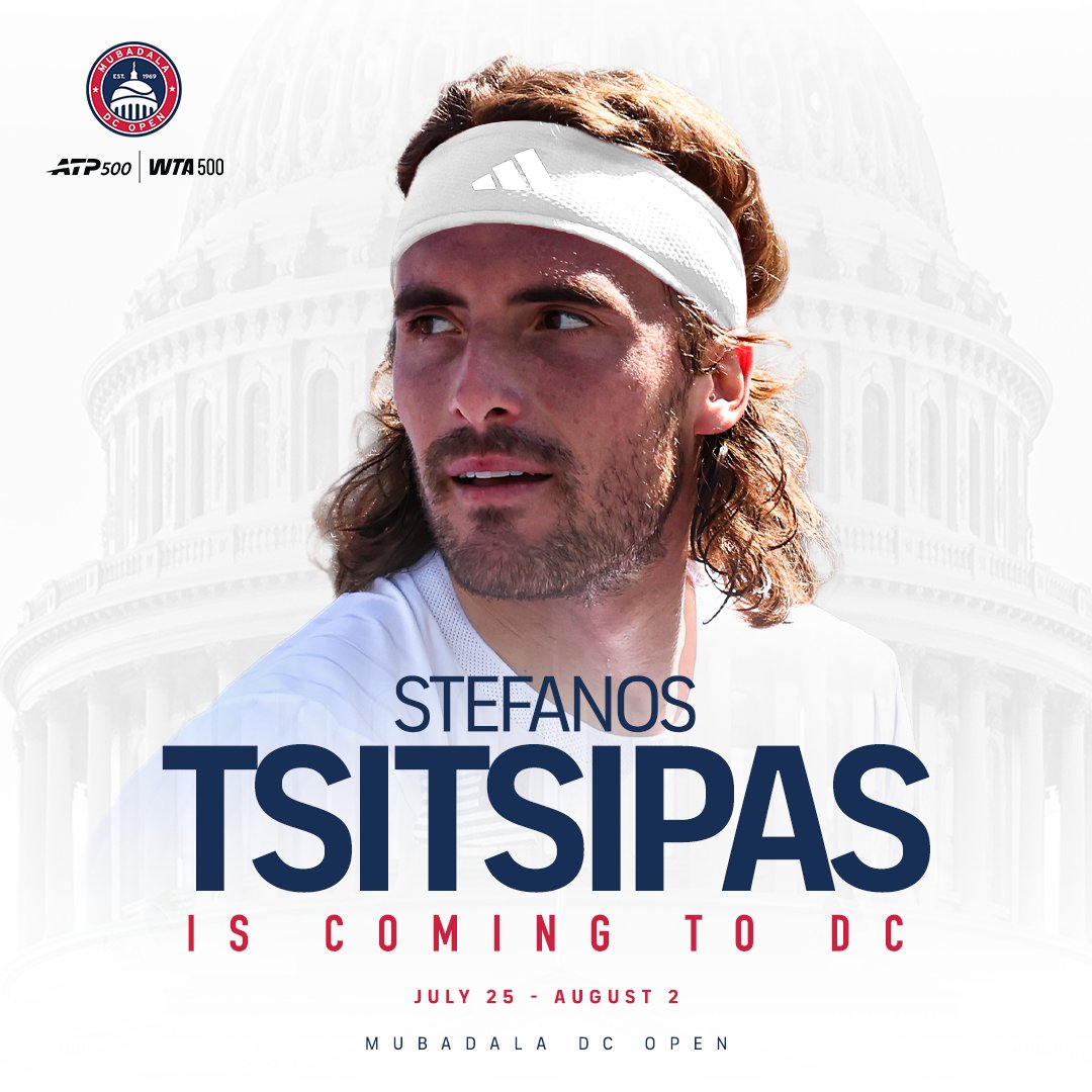 mubadaladcopen's tweet photo. ATP Masters 1000 champions are heading to DC 🔥

@jackdraper0 &amp; @stefanos are part of our all-star wild card list this year!

#MubadalaDCOpen https://t.co/vcFnhZBARh