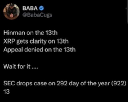 EsotericKang's tweet photo. BabaCugs posted “𝗥𝗼𝗰𝗸 𝗖𝗵𝗮𝗹𝗸, 𝗝𝗮𝘆𝗵𝗮𝘄𝗸 @bgarlinghouse” on 𝟴/𝟭𝟴/𝟮𝟬𝟮𝟱 with the 𝗞𝗮𝗻𝘀𝗮𝘀 𝗨𝗻𝗶𝘃𝗲𝗿𝘀𝗶𝘁𝘆 helmet. 

𝟭𝟬 months 𝟯 weeks later 𝘦𝘹𝘢𝘤𝘵𝘭𝘺 (𝘪𝘯𝘤𝘭𝘶𝘥𝘪𝘯𝘨 𝘦𝘯𝘥 𝘥𝘢𝘵𝘦), 𝗞𝗮𝗻𝘀𝗮𝘀 𝗔𝘁𝗵𝗹𝗲𝘁𝗶𝗰𝘀 announces a new partnership with Ripple, “𝗯𝗿𝗶𝗻𝗴𝗶𝗻𝗴 𝘁𝗵𝗲 𝗫𝗥𝗣 𝗯𝗿𝗮𝗻𝗱 𝘁𝗼 𝗝𝗮𝘆𝗵𝗮𝘄𝗸 𝘂𝗻𝗶𝗳𝗼𝗿𝗺𝘀”.

𝟭𝟬.𝟯 👉🏽 𝟭𝟯, a very important number in XRP riddler lore. 

Baba knows!

(Thank you @dde_mo2442 for sending me the Baba screenshot 🔥🔥🔥)