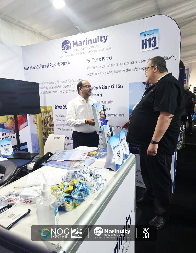 marinuity's tweet photo. Day 3 at #NOGEnergyWeek2026 continues with meaningful conversations and new industry connections.

Visit us at Booth H13 and let's discuss how Marinuity can support your maritime and offshore operations.

#NOGEnergyWeek2026 #Marinuityconsultants #Maritime #MarineEngineering https://t.co/Eswhrx89cY