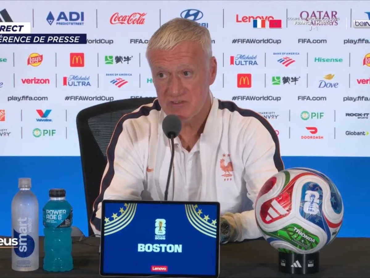 CrewsMat10's tweet photo. 🚨🎙️ Didier Deschamps:

“The performance of French referee François Letexier in the Argentina vs Egypt match was very good. He officiated fairly. I hope the Argentine referee for our match tomorrow will be at the same level.” https://t.co/VzknWygTRM