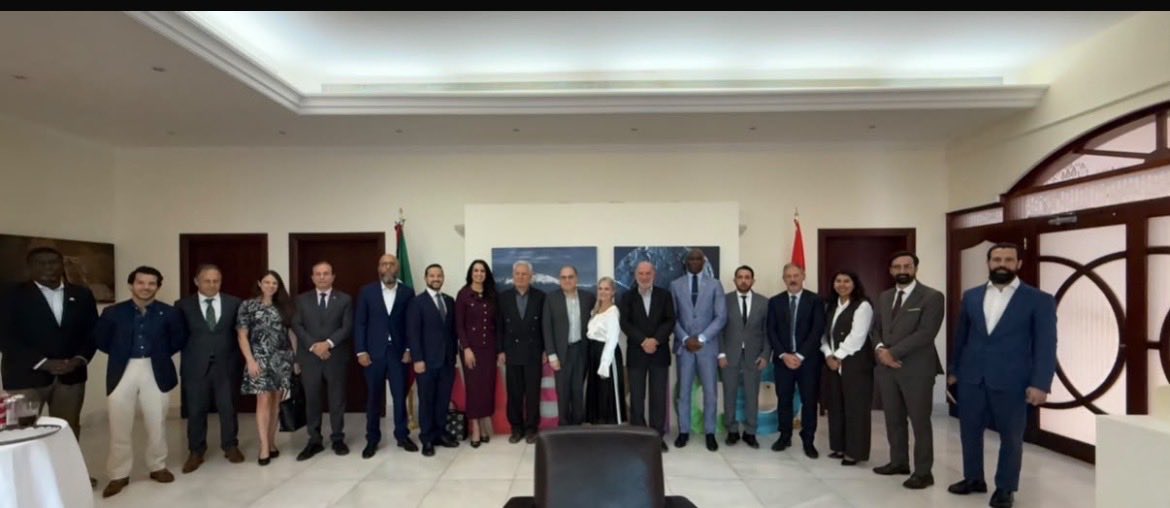 tsjoudi's tweet photo. The Bahamas Ambassador to the #UAE, #Qatar , &amp; #KSA attended a special GRULAC meeting to discuss several key matters related to renewable energy, reaffirming The #Bahamas ’ commitment to regional cooperation &amp; sustainable development. 🇧🇸🌱 #GRULAC #RenewableEnergy #Sustainability https://t.co/XqkSj53Ce7