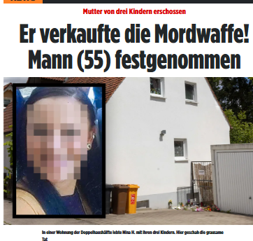Taykra's tweet photo. #Augsburg: Den Mord soll der Ex der Frau in Auftrag gegeben haben. Nina H. (†30), Mutter von drei Kindern (zur Tatzeit 1, 4 und 8), war nachts in ihrer Doppelhaushälfte durch mehrere Schüsse in den Kopf getötet worden. Zwei ihrer Kinder waren im Haus, als die Schüsse fielen. https://t.co/Q8hTtWiVnq