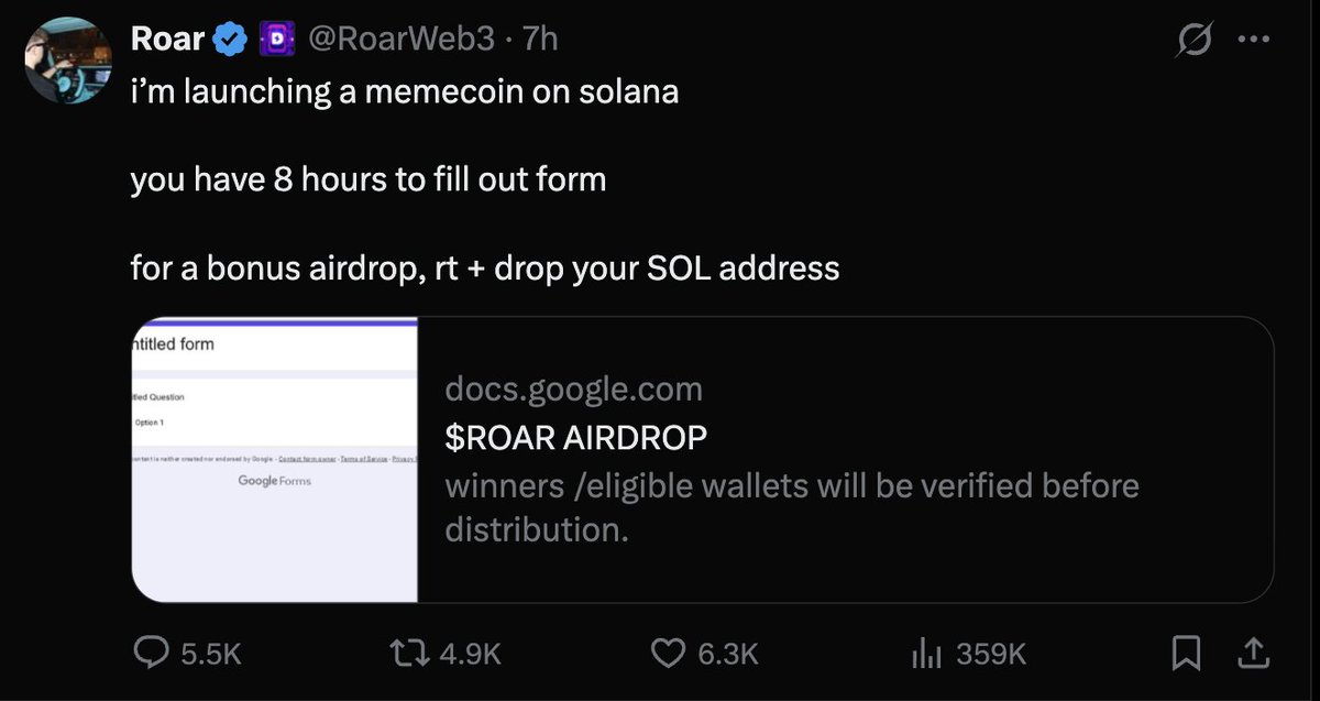 cryptofaja's tweet photo. New engagement farm trend. Dont be fooled. https://t.co/ZV8AuGQ2Fq