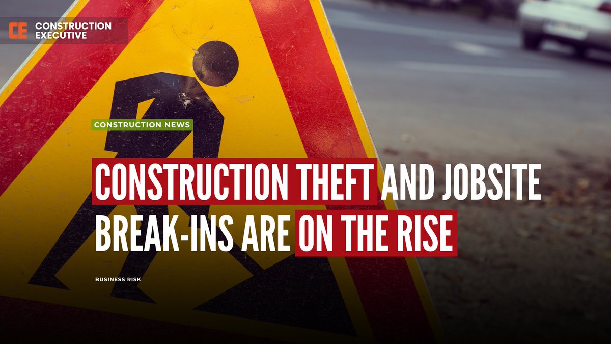 ConstructionMag's tweet photo. 🦺@TrueLook's 2026 State of Construction Site Security Report reveals construction theft and jobsite break-ins are on the rise—and rising material costs and organized criminal activity are only making it worse.

🔗 See key findings here: https://t.co/0DdOac9sO1 https://t.co/B0LDsQHyXG