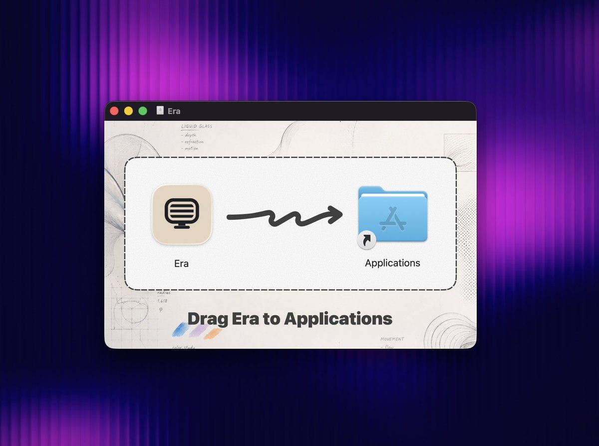 Megootronic's tweet photo. I have a weirdly special relationship with app installers. Era's is one of my favorite little details. https://t.co/rgrSAwkZoj