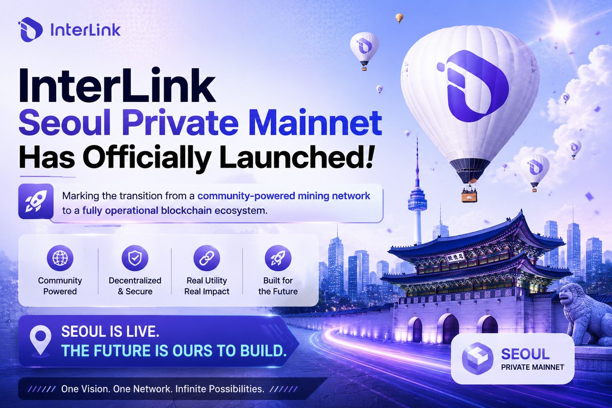 LegitupdatesItl's tweet photo. InterLink Seoul Private #Mainnet has officially launched, marking the transition from a community-powered #mining network to a fully operational #blockchain ecosystem.
 
We've always been UNSTOPPABLE!

#InterLink #ITLG #ITL #InterLinkSeoulPrivateMainnet #BTC https://t.co/OPOCr4HnOI