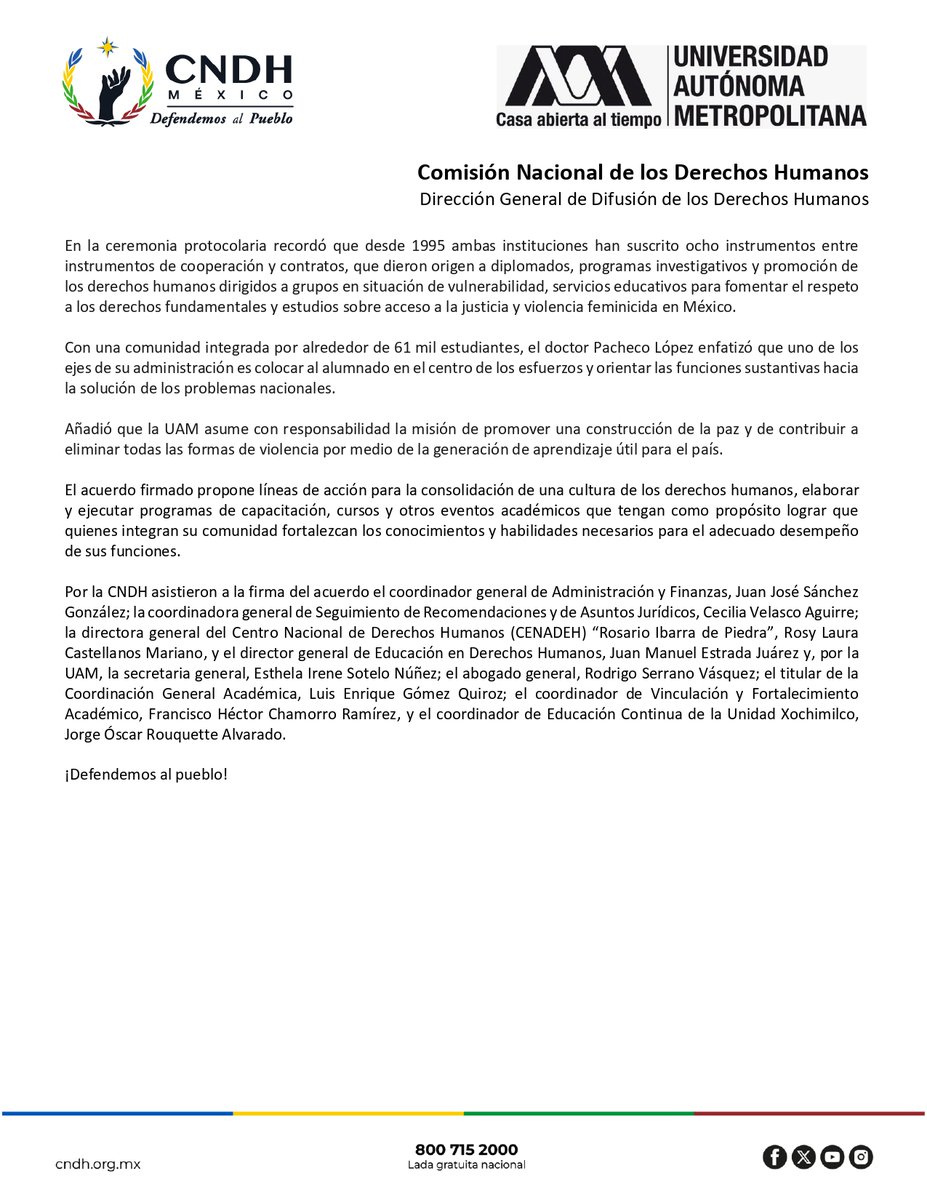 CNDH en México tweet media