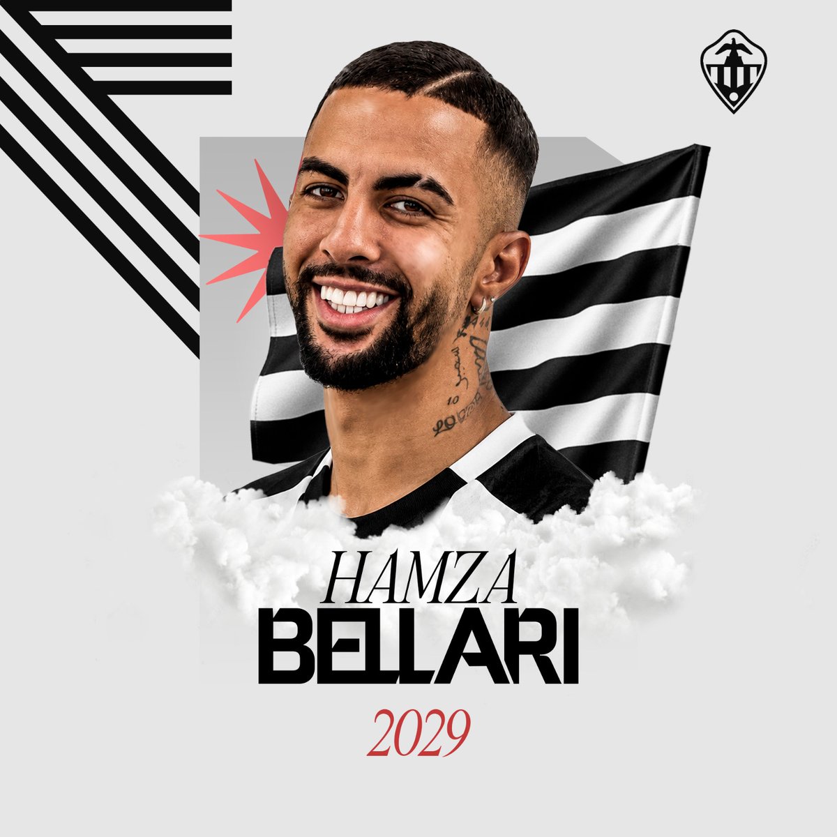 CDCastellon's tweet photo. 🆕✍️ Hamza Bellari, nuevo jugador del CD Castellón
¡Bienvenido a Castelló!
#PPO👂