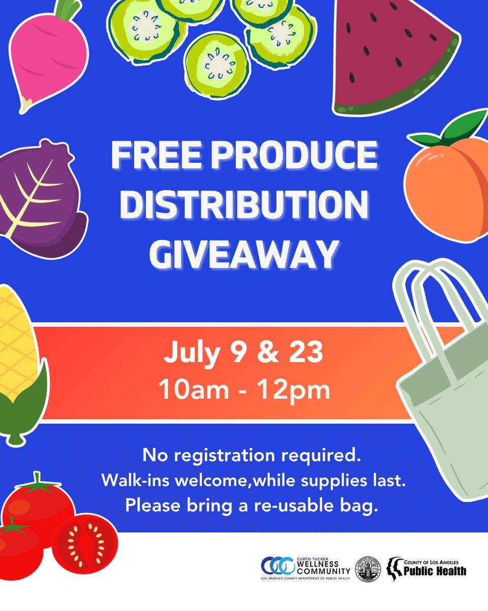 lapublichealth's tweet photo. The Curtis Tucker Center for Community Wellness is back with a variety of FREE workshops and community events to support your health, wellness, and financial well-being!

Join us for:
🍎 Food Distribution Events
✅ Substance Abuse Prevention Workshops... https://t.co/ELIOl2gEiy