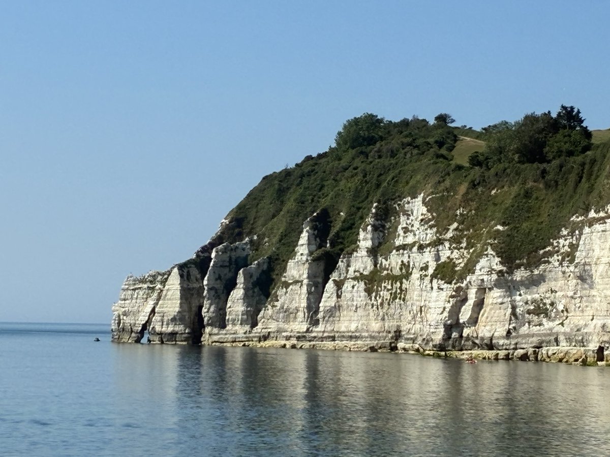 ChrisSladenPhD's tweet photo. Spent a few hours this morning trying to map out non-sequences and hard-grounds, as well as faults and shears in the Chalk formations. https://t.co/vvC8luxxv9