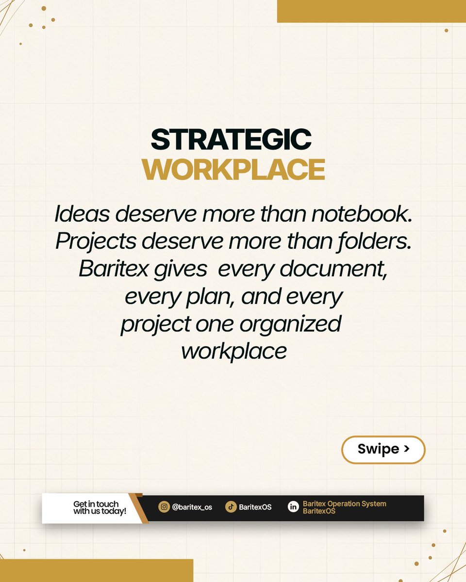 BaritexOS's tweet photo. One platform. Every tool your business and career needs.
Strategy. AI tools. Goals. Systems. All connected.
Baritex A.I Operating System → https://t.co/xgk3FsoPbT
#BaritexOS #AfricanTech #AIForAfrica #BuildingInAfrica https://t.co/k9KcATRLBy