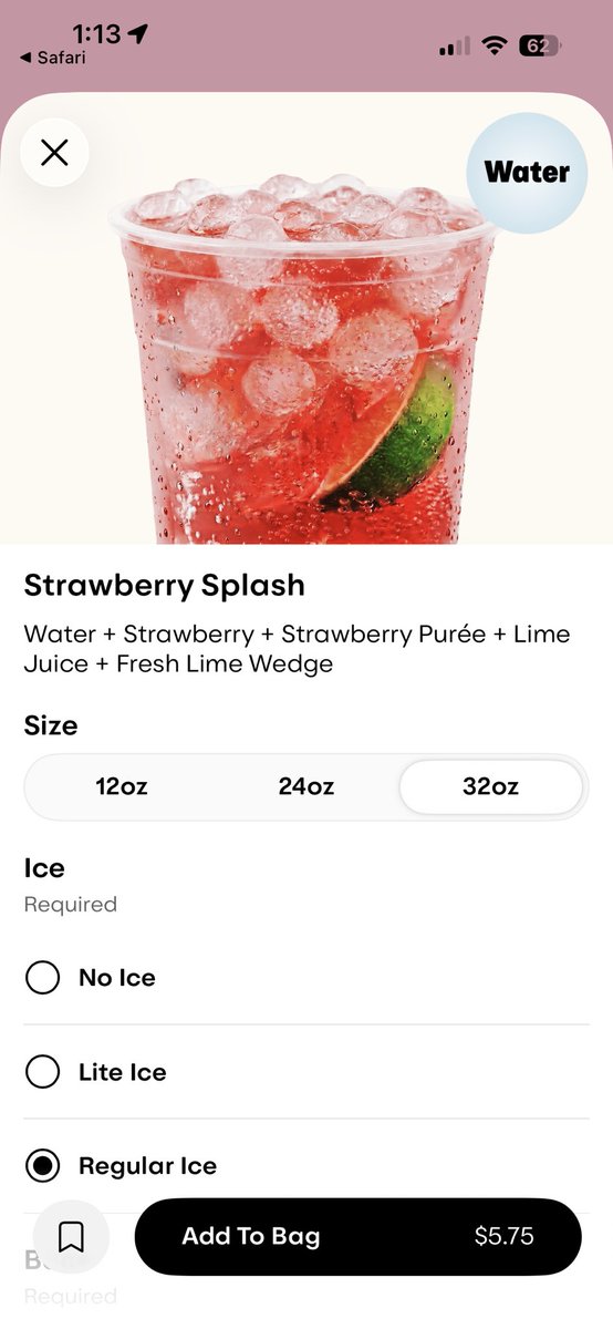 DankBroadcaster's tweet photo. $5.75 for 70% water, a pinch of strawberry guts, some fake strawberry syrup. Fuck you @crumbl https://t.co/xTtvWJe6Zg