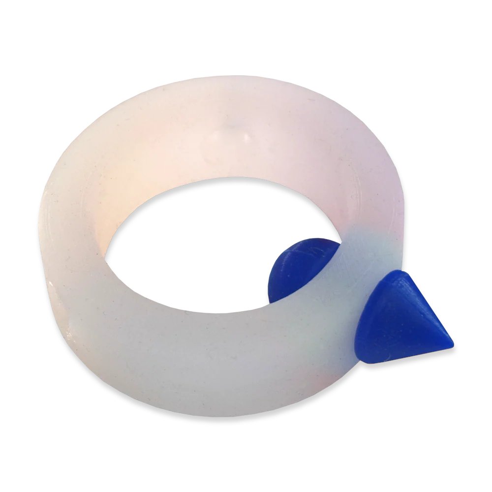SiliconeWork's tweet photo. Limited Edition Translucent Band with Blue Stimulator Spike - 20% off for USA 250 https://t.co/XItvbnLv9m https://t.co/VZW33ckFNL