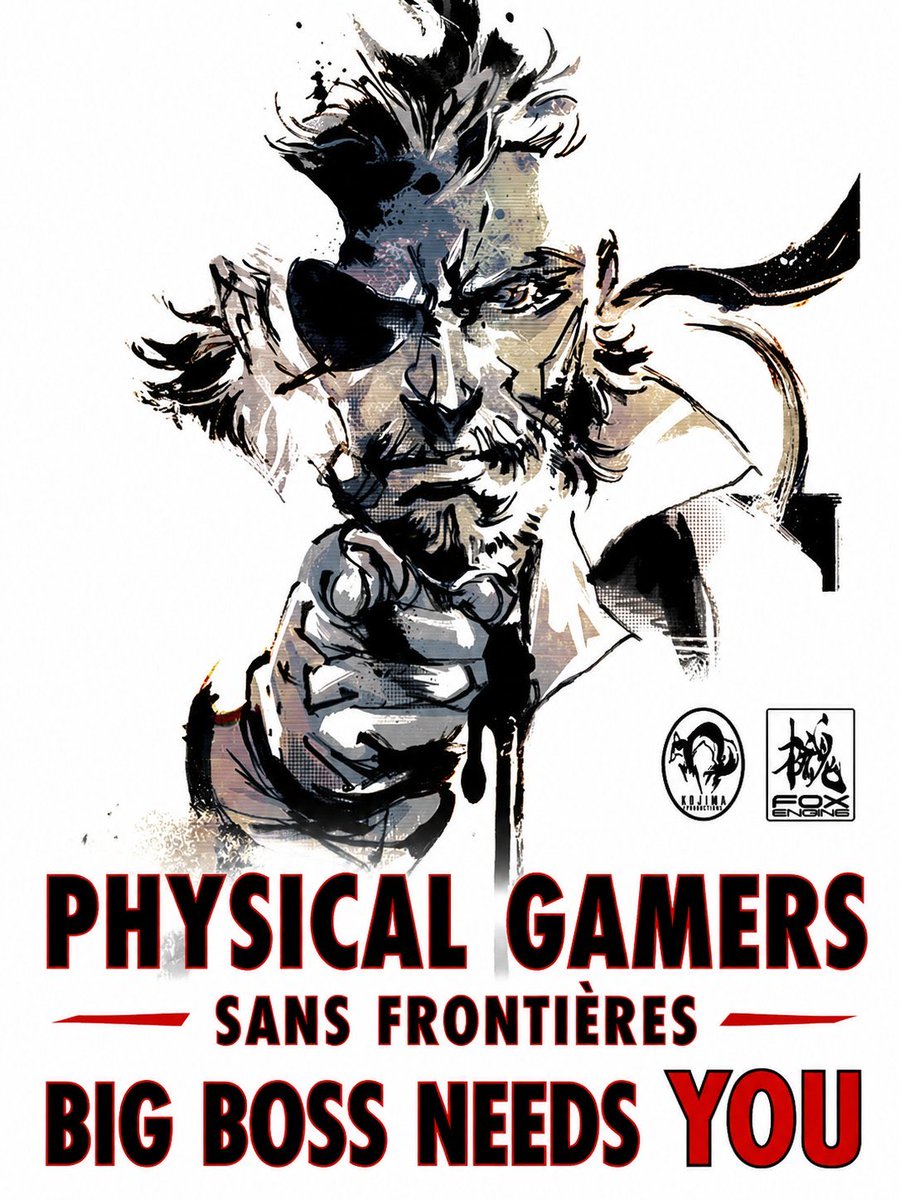 KojimaFanbase's tweet photo. Ya cambiaron de opinión una vez.

Les haremos cambiar de nuevo 💪💪💪 

#physicalgamerssansfrontieres #PlaystationGate #PhysicalGames4Ever https://t.co/O0nuilCSRR