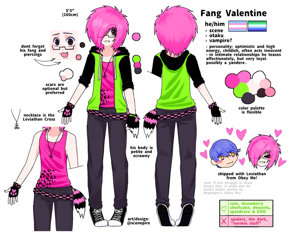 scenepire's tweet photo. new fang ref(s) are completed!

💚🩷💚🩷💚🩷
#ocart https://t.co/qamfNSeVMg