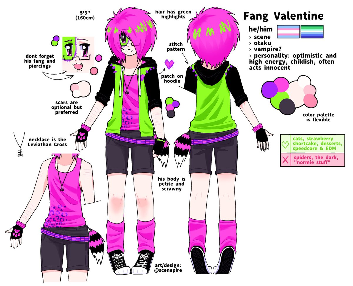 scenepire's tweet photo. new fang ref(s) are completed!

💚🩷💚🩷💚🩷
#ocart https://t.co/qamfNSeVMg