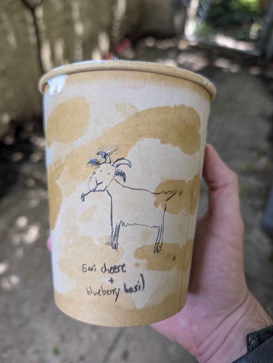 somethings_awry's tweet photo. Blueberry basil goat cheese ice cream https://t.co/USDK4iMRp1
