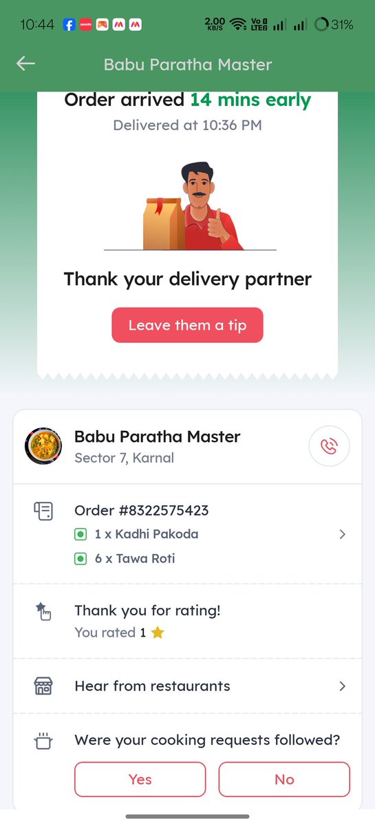 bantugoyal5's tweet photo. @zomatocare @zomato @SwiggyCares maine order Kiya tha khadhi pkoda isme na pkoda hai na khadhi panni daal rakha hai muje customer support pr na koi solution diya gya na koi replace ment https://t.co/hZnGrykcZe