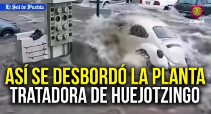 informansem's tweet photo. Ver "Así se desbordó una planta tratadora de aguas en Huejotzingo, vehículos fueron arrastrados" en YouTube https://t.co/0uGafQ706G

https://t.co/VgT1aBq21M https://t.co/C36FtIJTnC