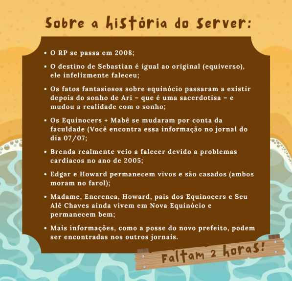 novaequinociorp's tweet photo. 🚨Está chegando! 
Faltam duas horas pra abertura do nosso servidor e aqui estão algumas coisas que vocês precisam saber:

Faltam 2 horas... 🍂 #NovaEquinócio https://t.co/w4NZLoDvMr