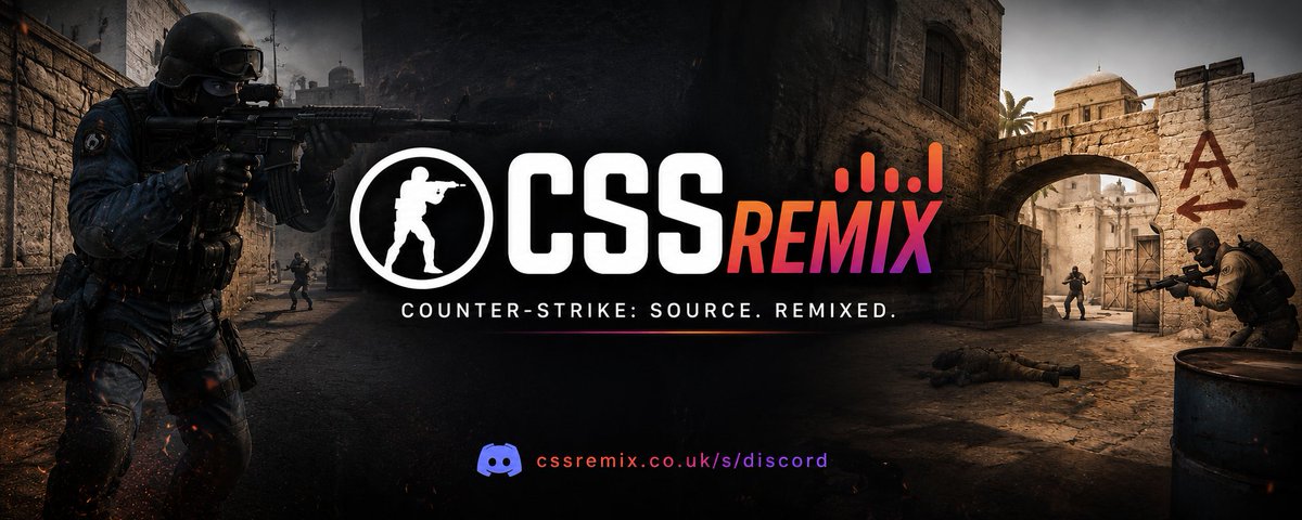 CSSRemix's tweet photo. CSSRemix is now LIVE!

Counter-Strike: Source isn't dead. It's just getting started.

Whether you're a veteran from the glory days or discovering CSS for the first time, CSSRemix is your new home for competitive and community play.

Join today: https://t.co/5bFTpkK8Ig https://t.co/NPZ6wsomLn