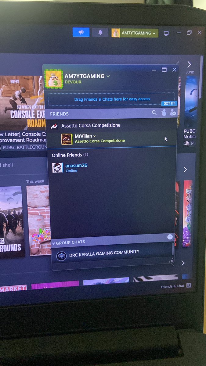 AM7YTgaming's tweet photo. Is anyone else having this issue on Steam?

I I just added friends today, but now my entire friends list has disappeared. I can only see my groups, and every friend is missing. I also checked my account and don’t see any unknown login devices. #Steam #SteamSupport #gamers #fyp https://t.co/x7nDCdeSkG