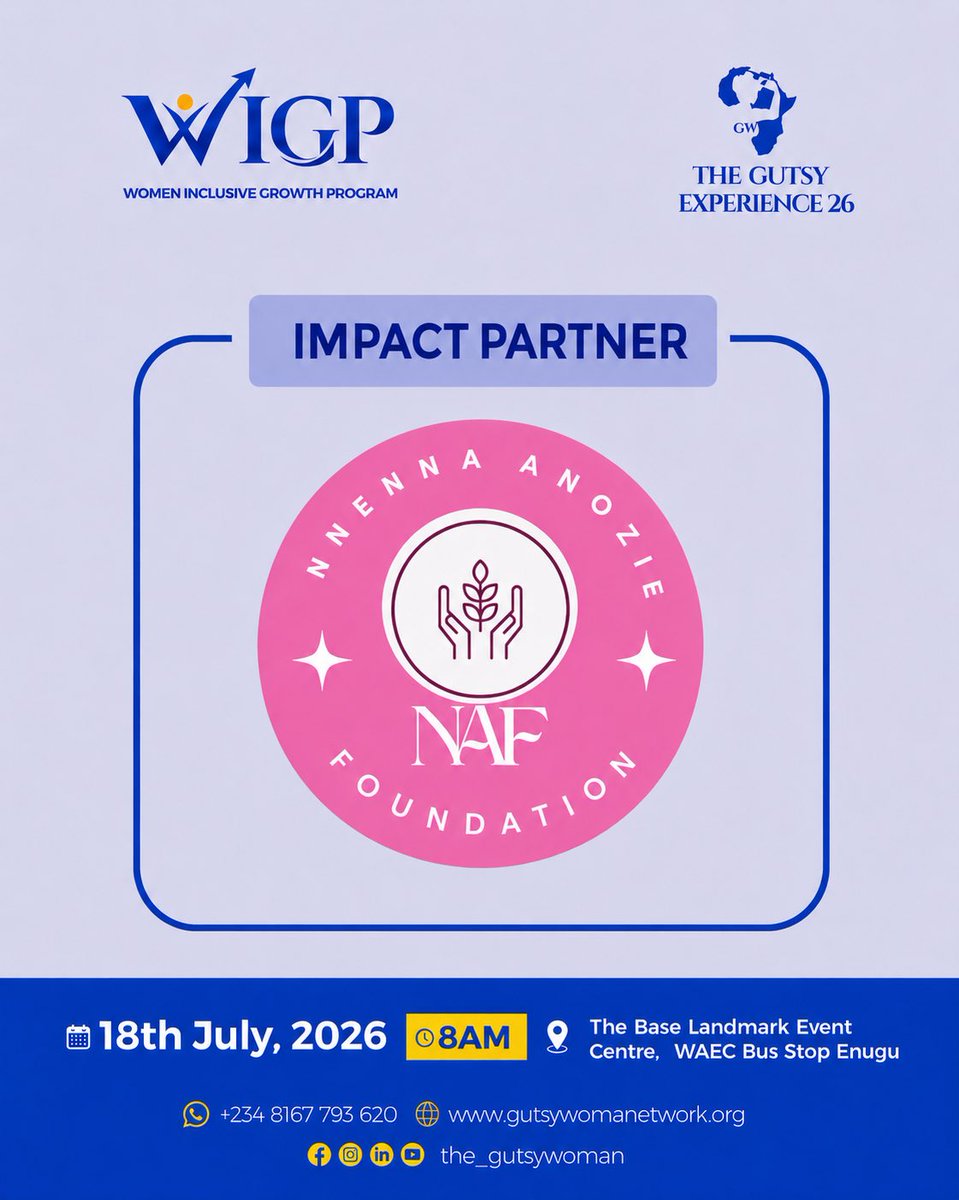 Thegutsynetwork's tweet photo. We're proud to have NAF as an Impact Partner for The Gutsy Experience26

They are empowering individuals with practical employability skills
Together, we're building a future of impact.

#GutsyExperience2026  #WIGP #financialinclusion #fromaccesstoownership #gutsywoman https://t.co/moFzMEHEGE