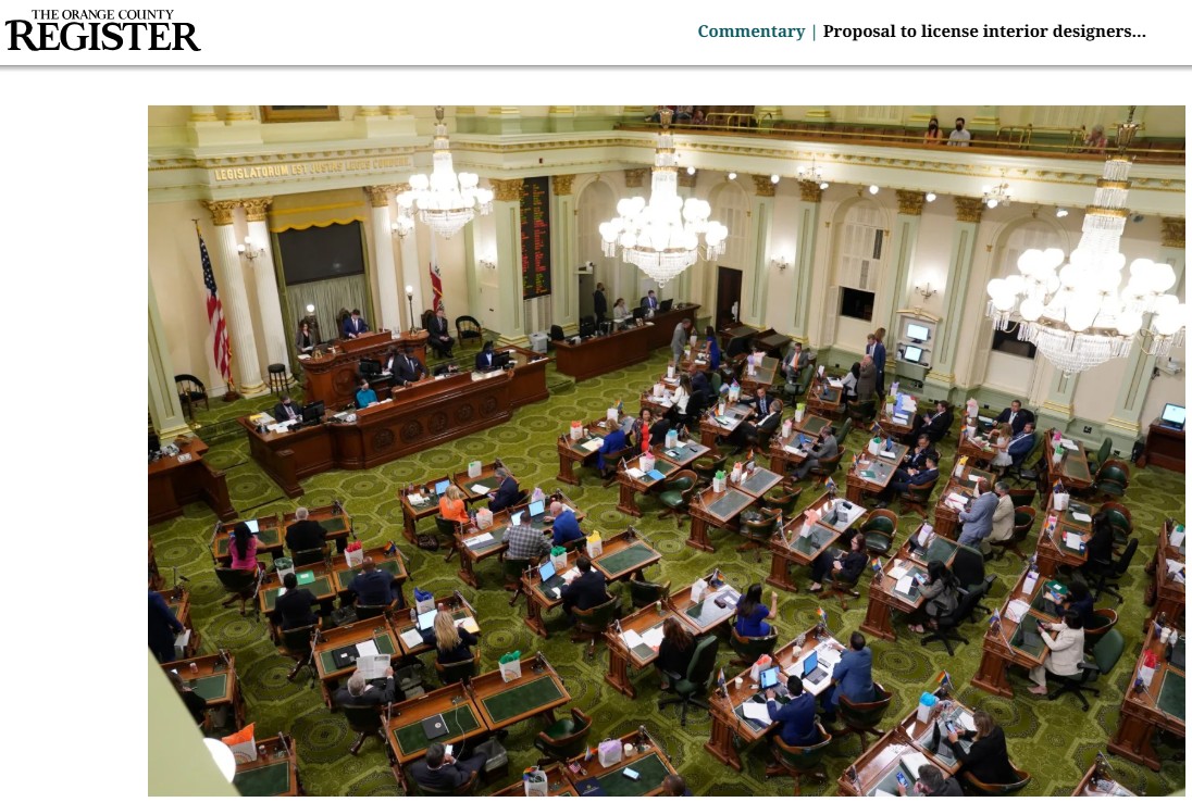 cpilusd's tweet photo. @ocregister, @DougMcCauleyCA breaks down why #AB1796 fails the 1 test that justifies occupational licensing: consumer protection. 8 complaints in 10 years, high fees, &amp; a market handed to a small corporate cadre. That's not public protection, it's a guild. https://t.co/xs9ogD07Oe https://t.co/5EuFPhZLSD