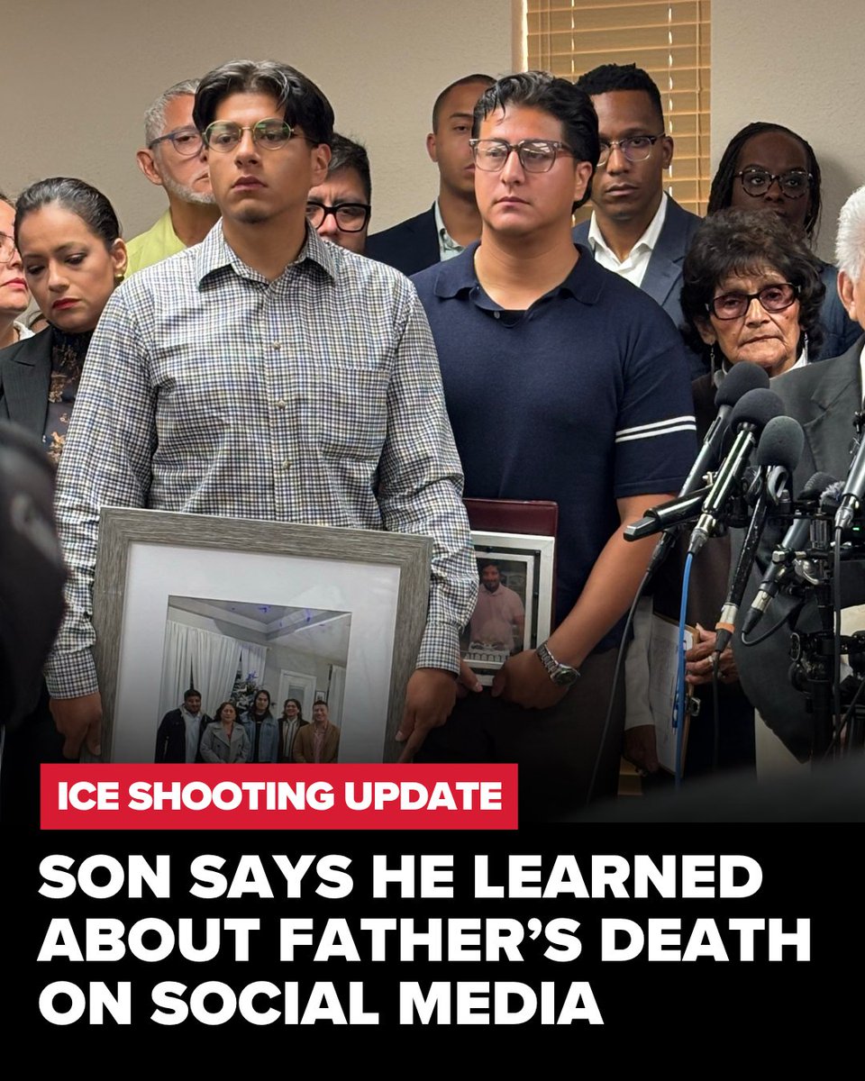 KHOU's tweet photo. Ronaldo Salgado says he found out his father, Lorenzo Salgado Araujo, had been shot by an ICE agent from a Facebook video — and learned of his death from a news report. Then he broke the news to his mother. WATCH FULL PRESS CONFERENCE: https://t.co/5SteKnmufx https://t.co/d3WYG9oKVZ