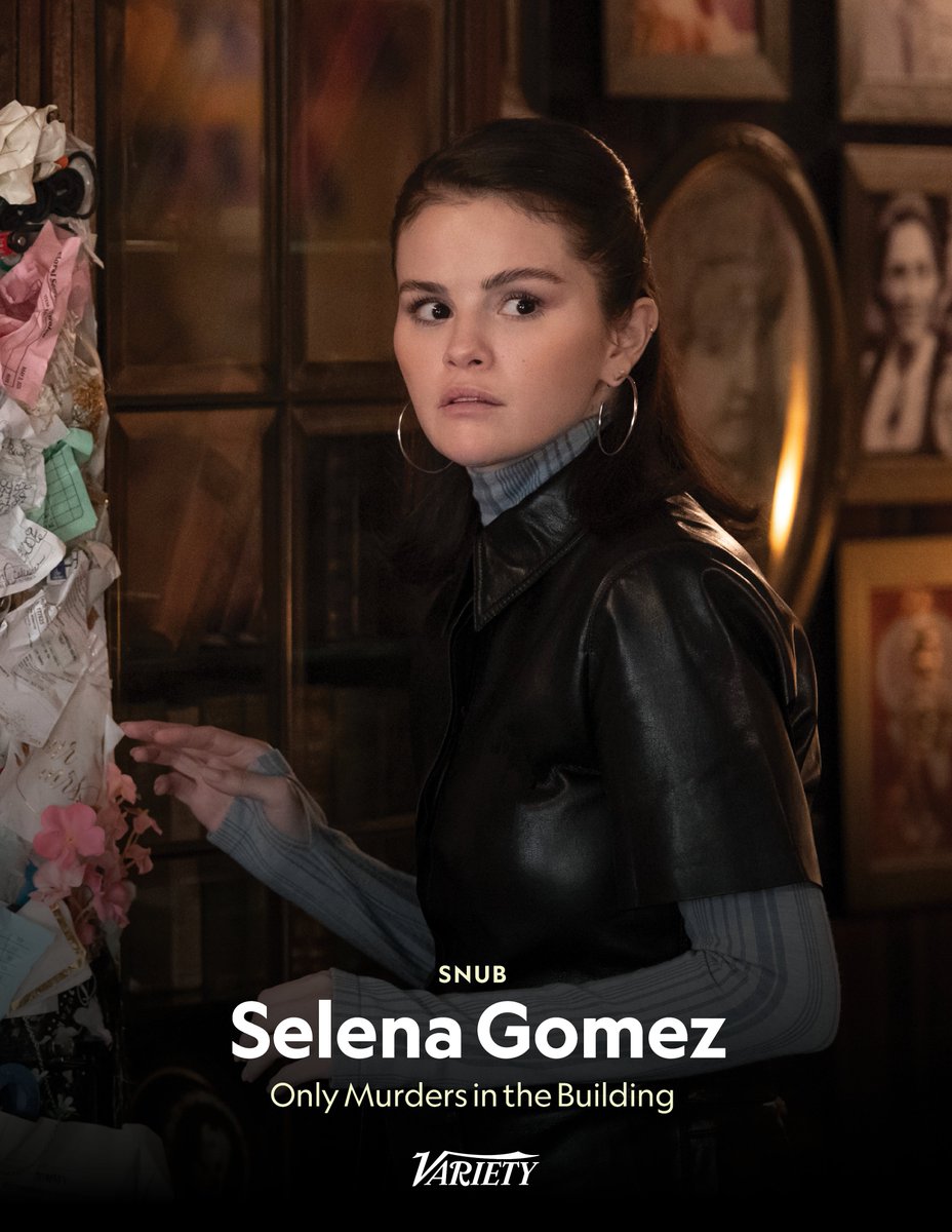 Variety's tweet photo. #Emmys Snub: Selena Gomez misses acting nomination for “Only Murders in the Building.”

https://t.co/N4kiy1VBvj https://t.co/J9oVDz7gu6