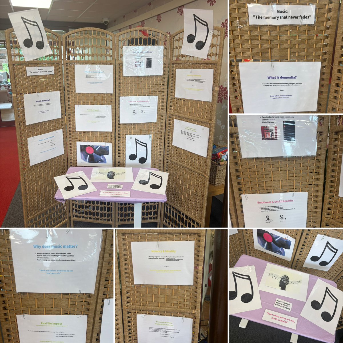 rashielee's tweet photo. Millie has created the #learningboard at reception this month. Have a look for more info on #music & #dementia.
๐ต๐ถ๐ต๐ถ https://t.co/QKVTuy0tcy