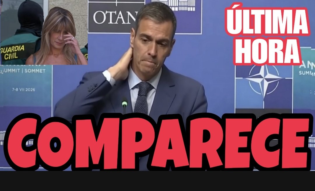 UACD_Youtube's tweet photo. 🔥ÚLTIMA HORA BRUTAL🔥
Tras recibir el golpe de la prohibición judicial de ir a la cumbre de OTAN a Begoña Gómez por riesgo de fuga, y el varapalo monumental del último escrito del Juez Peinado y el aviso de Trump de romper relaciones comerciales con España, Pedro Sánchez ha comparecido para decir que ha hablado con Trump de fútbol.
Está absolutamente ido.
No está capacitado para presidir ni una Comunidad de Vecinos.

Todo en YT y también el recurso contra la salida de Begoña Gómez a Londres que acabamos de interponer anoche a las 23h:
https://t.co/Jyq5l9bCJN