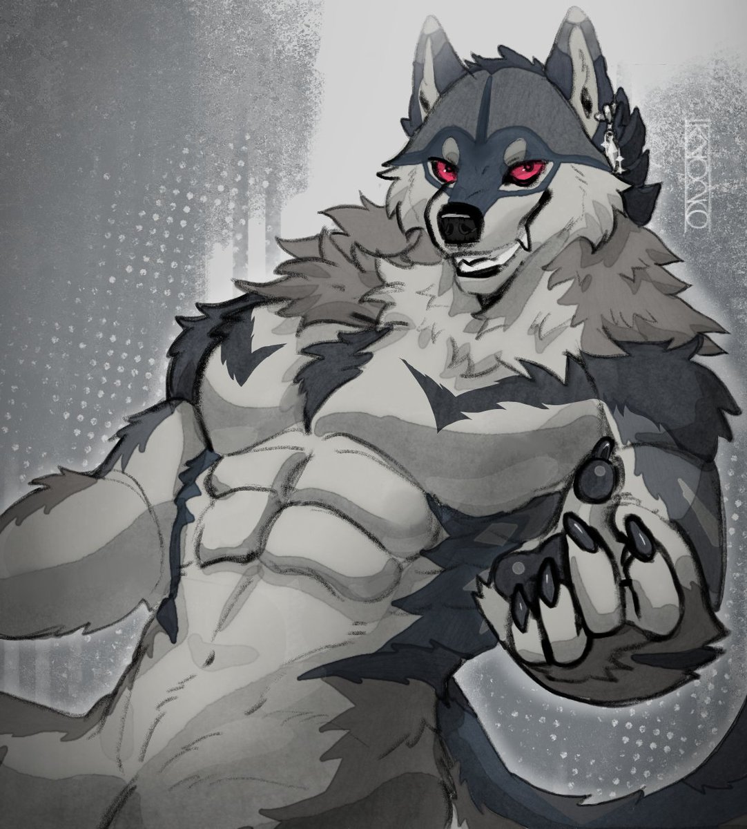 KwolF_260's tweet photo. AF attack on @natsuB_Bkoge 
#ArtFight #WerewolfWednesday https://t.co/ovOoxYa2ru