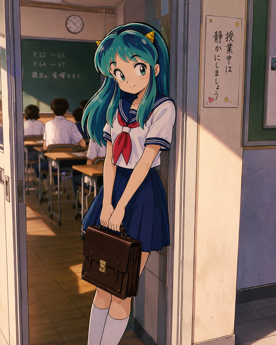 zoegranfohen's tweet photo. #うる星やつら #ラムちゃん #ChatGPT_Image
ダーリンのクラス、まだだっちゃ。 https://t.co/PXlch9tKDC
