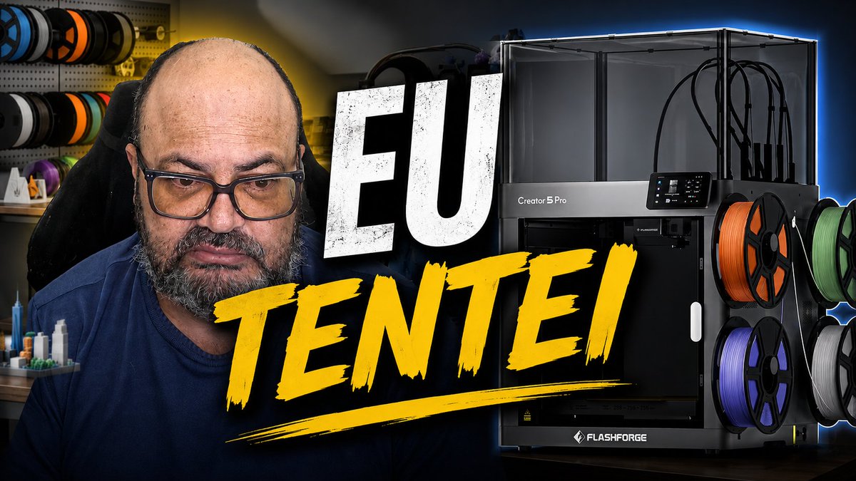 assuntodavez's tweet photo. Eu tentei - Flashforge Creator 5 Pro, @ff3dprinters  https://t.co/kmq10o4Ahc https://t.co/86tqjWF6ZI