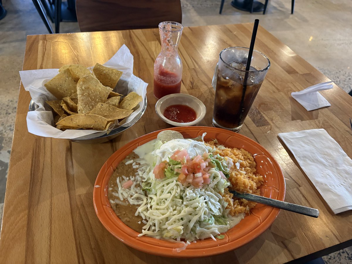 If nobody stopped me I'd eat lunch at the local Mexican restaurant