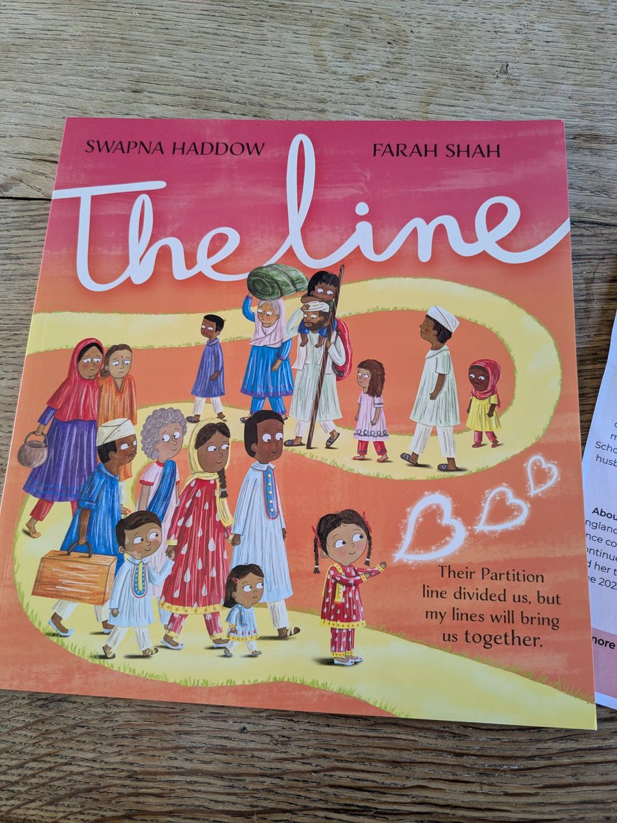 tlander93's tweet photo. Apologies to Rosie @scholasticuk. This lovely picture book arrived whilst I had my hand in plaster! #theline #swapnahaddow @FawaShah A quite beautiful book about a very difficult time in history. History of India and Pakistan. Review to follow. https://t.co/Z2HAu1j9WC