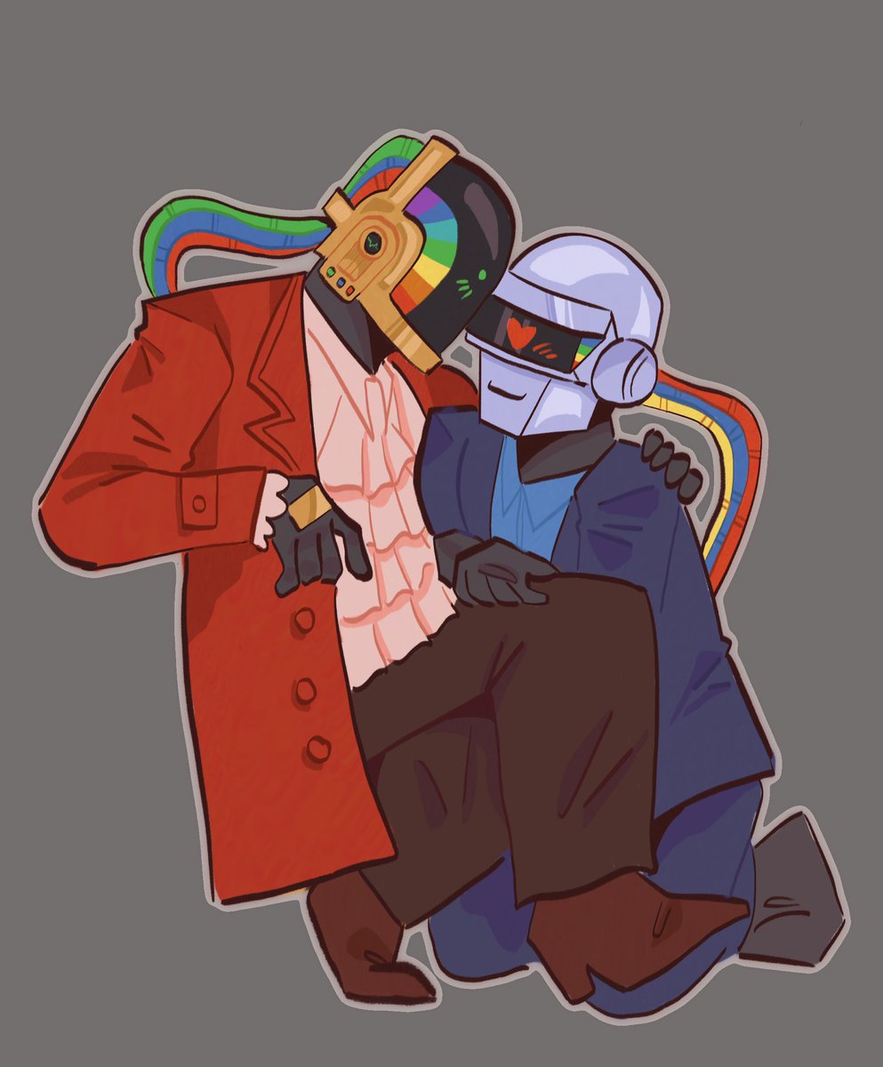 MENLOVER34's tweet photo. Been busy w art fight LOL #daftpunk #dapu #daftslash https://t.co/zAJiypy4Mb