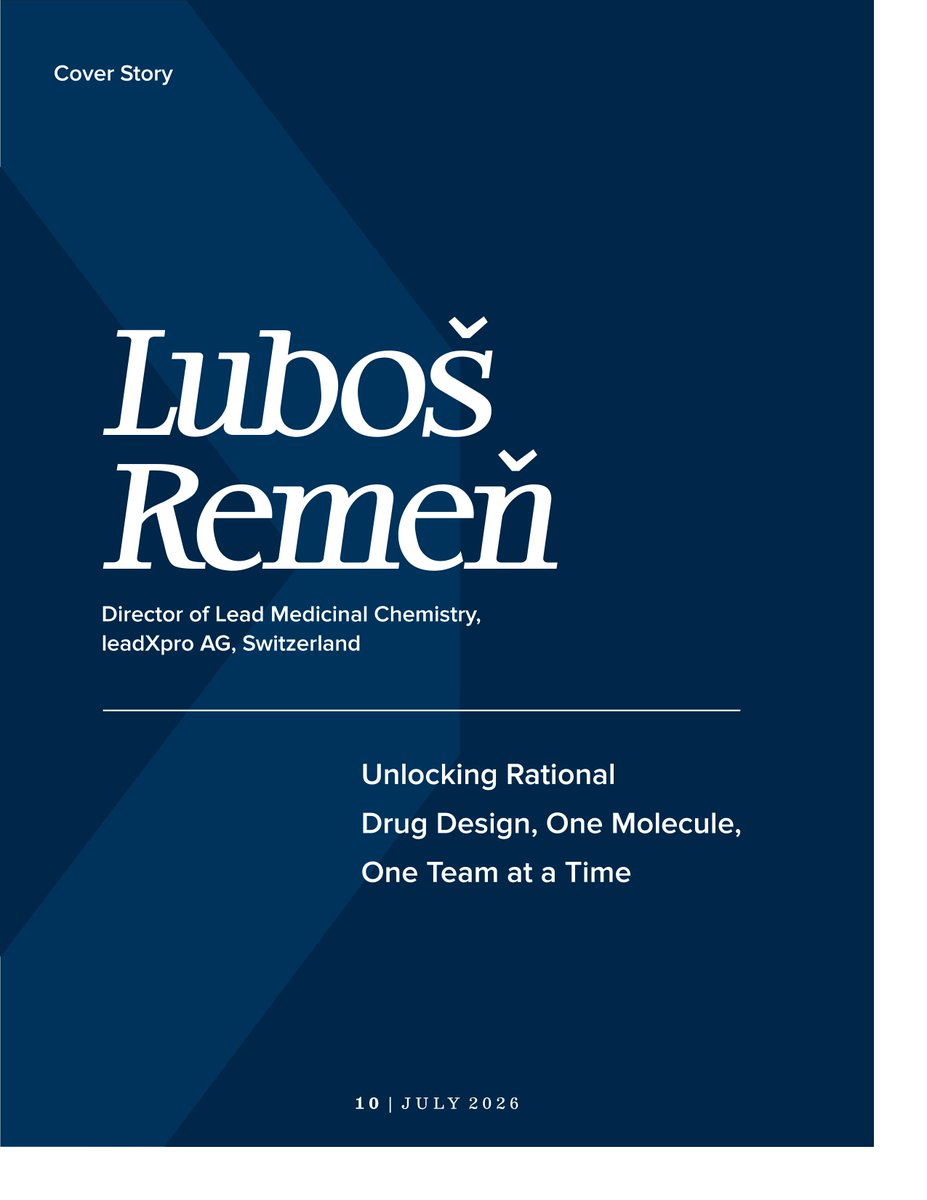 CIOviews's tweet photo. We are proud to feature Luboš Remeň, Director of Lead Medicinal Chemistry at leadXpro AG, on the front cover of CIO Views Magazine's exclusive edition: "The 10 Business Minds Defining the Next Era of Leadership, 2026."
🔗https://t.co/26CzGU6S1T

#MedicinalChemistry #DrugDiscovery https://t.co/wP7f5iNE8G